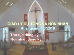 [Hồ Chí Minh] Khai Giảng Lớp Giáo Lý Hôn Nhân Và Dự Tòng Tại Giáo Xứ Nhân Hòa
